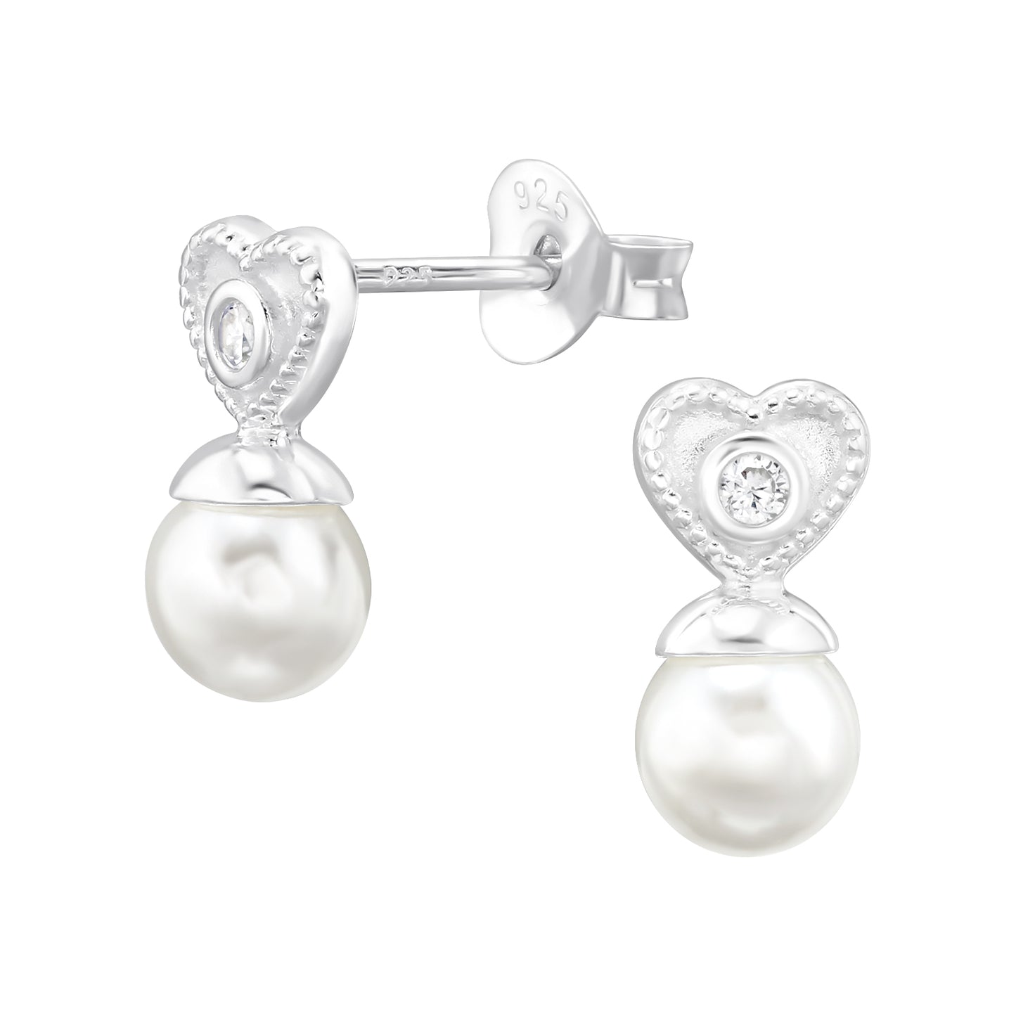 Sterling silver pearl earring for first ho
ly communion