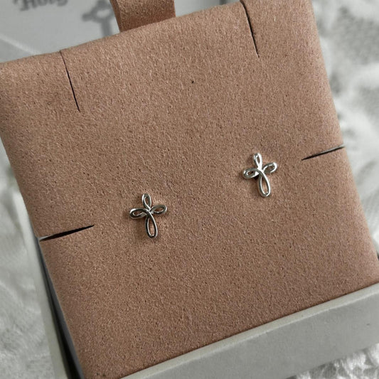 Communion Earrings Sterling silver gift