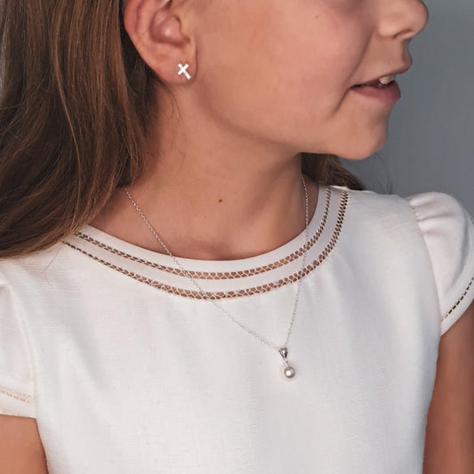 Pearl First Holy Communion necklace