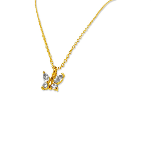 Gold CZ Butterfly - harlowbelle
