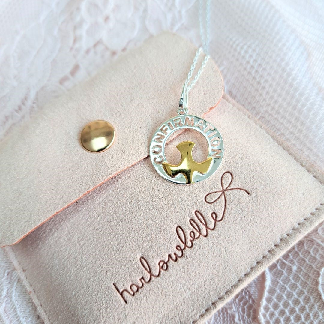 Confirmation jewellery gifts made for girls, sterling silver necklace 