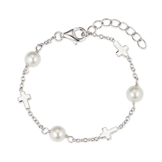 Cross Pearl Bracelet