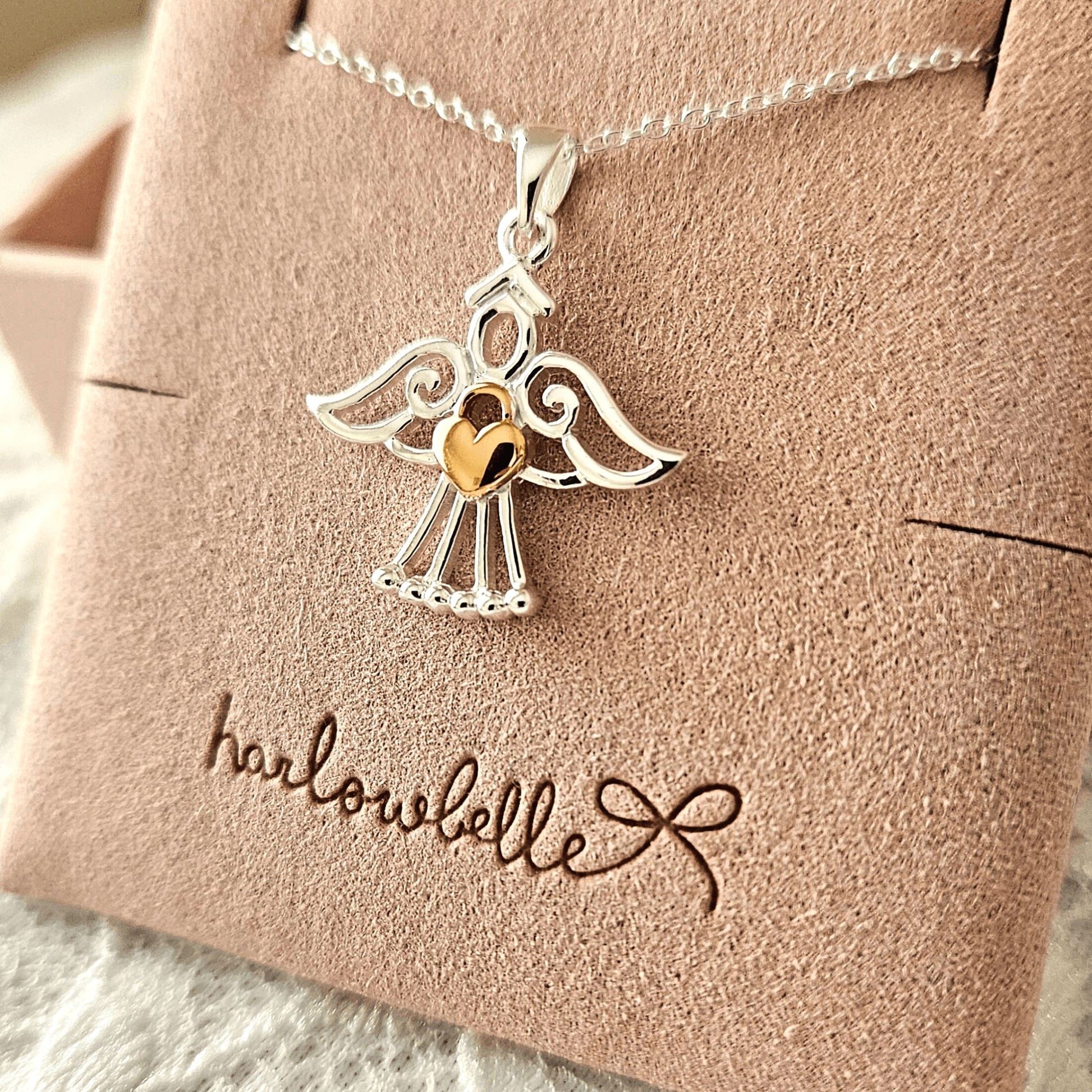 Sterling silver kids necklace with Angel