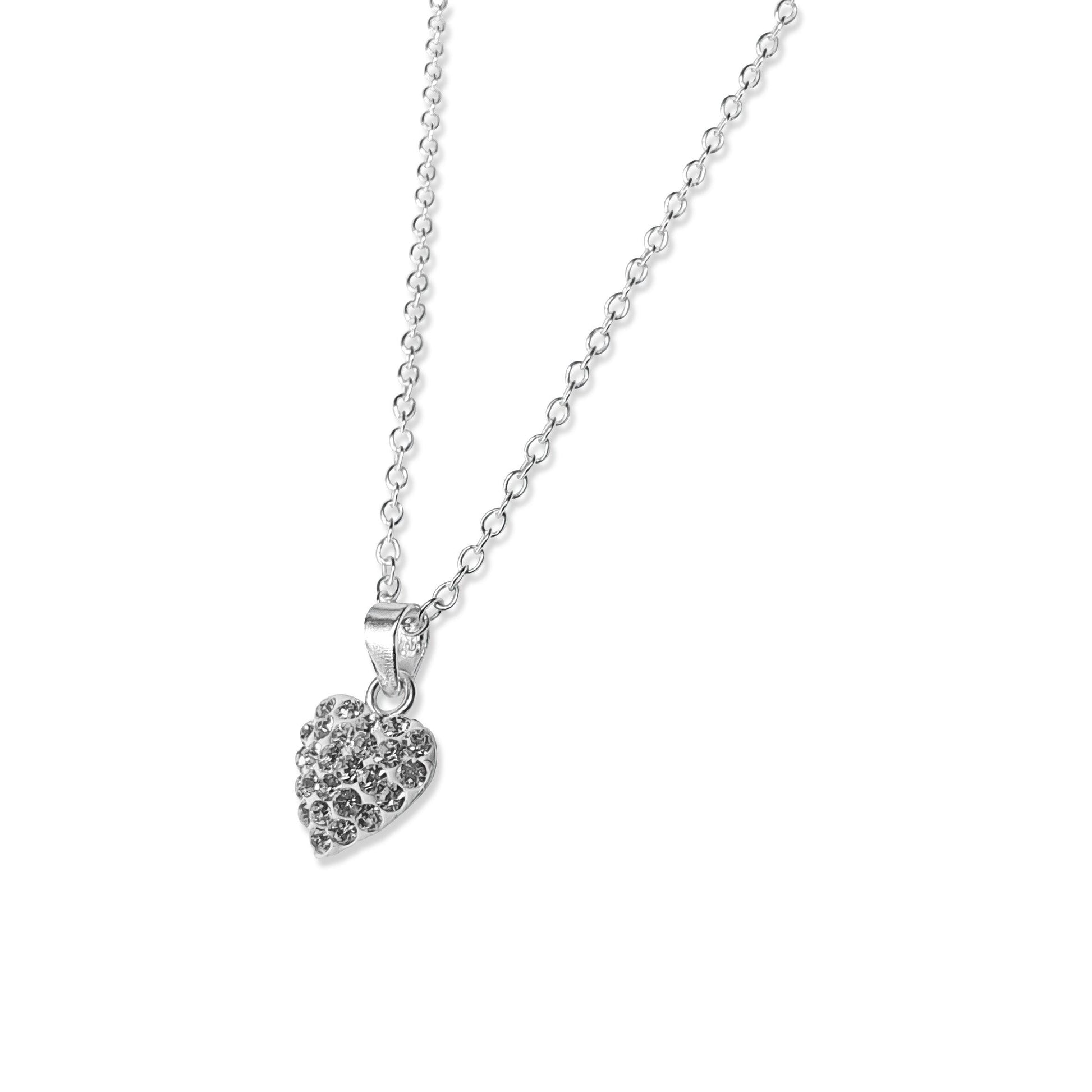 Little CZ heart necklace - harlowbelle