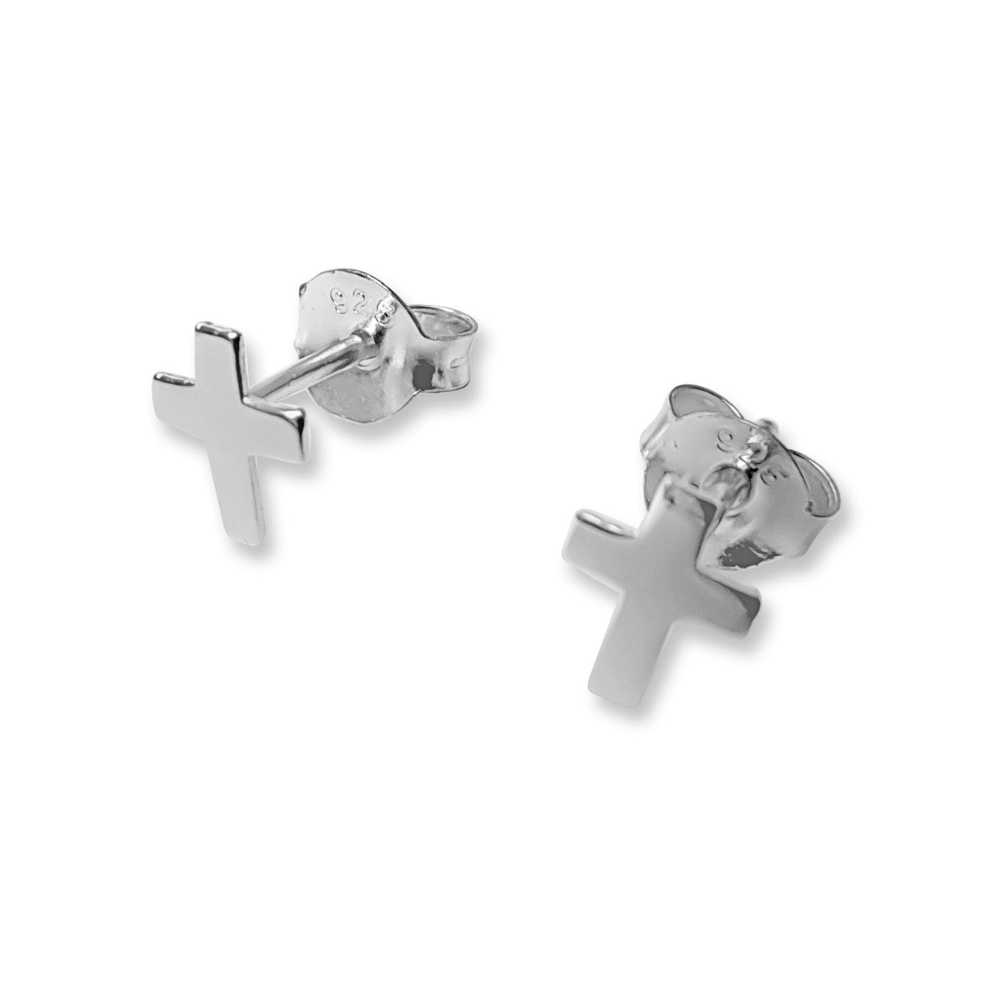 Simple cross earrings - harlowbelle