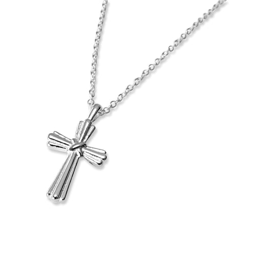 Simple cross necklace - harlowbelle