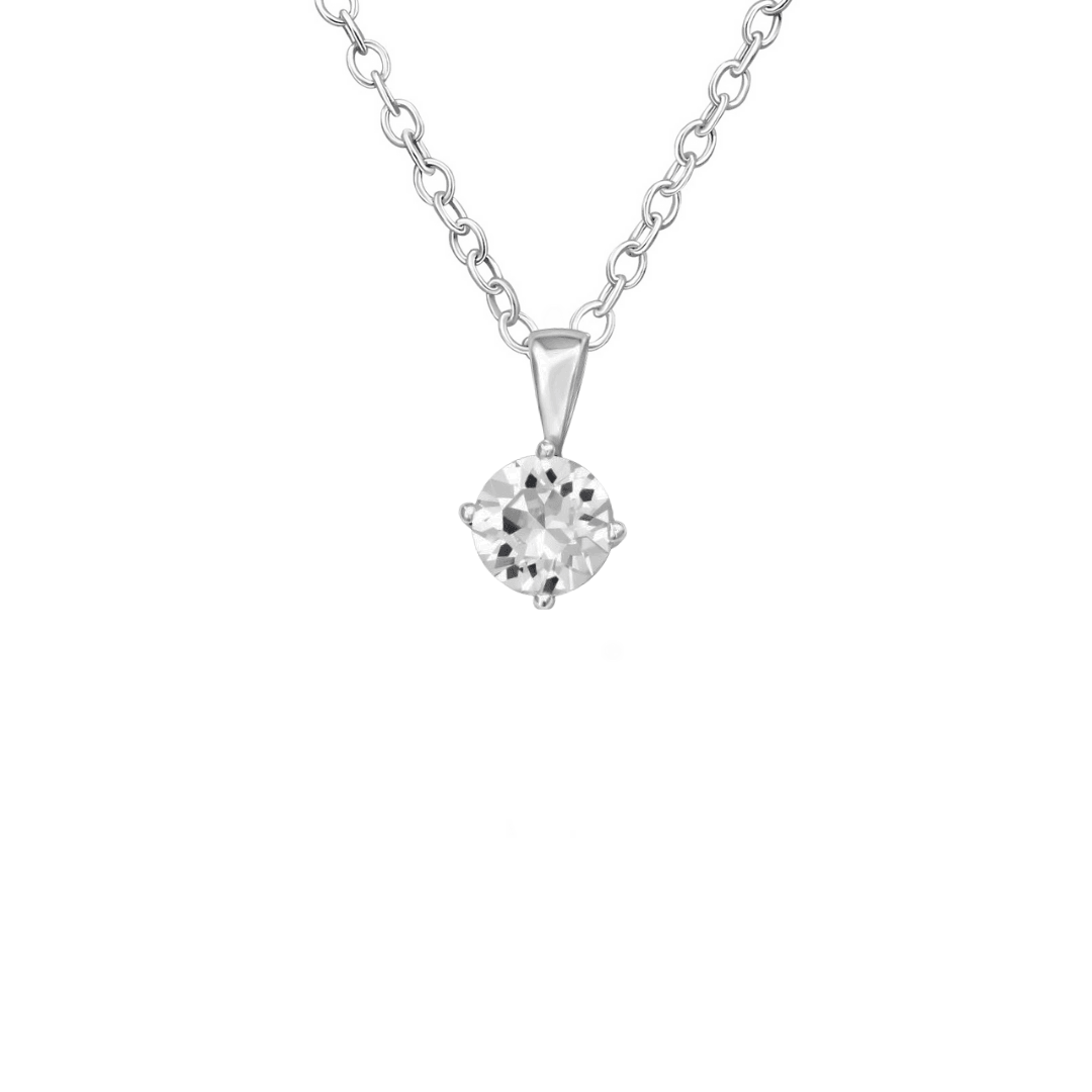 Single CZ necklace - harlowbelle